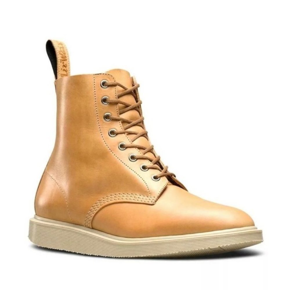 Dr. Martens Whiton Tuscan Tan Leather Lace Ankle Boot UK 7 Men 7.5 Women 9.5 10 - Picture 7 of 11
